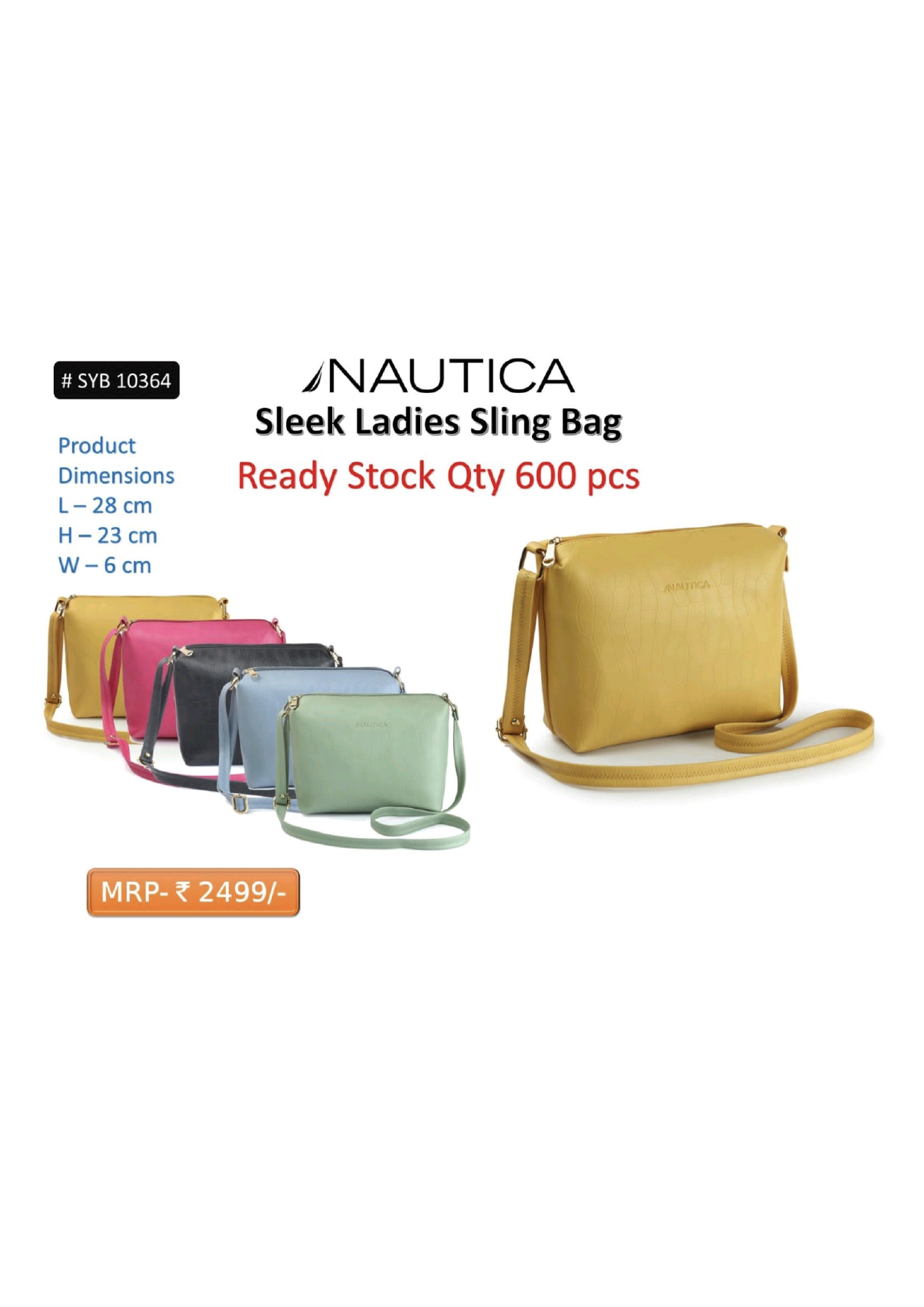 Nautica sleek ladies sling bag